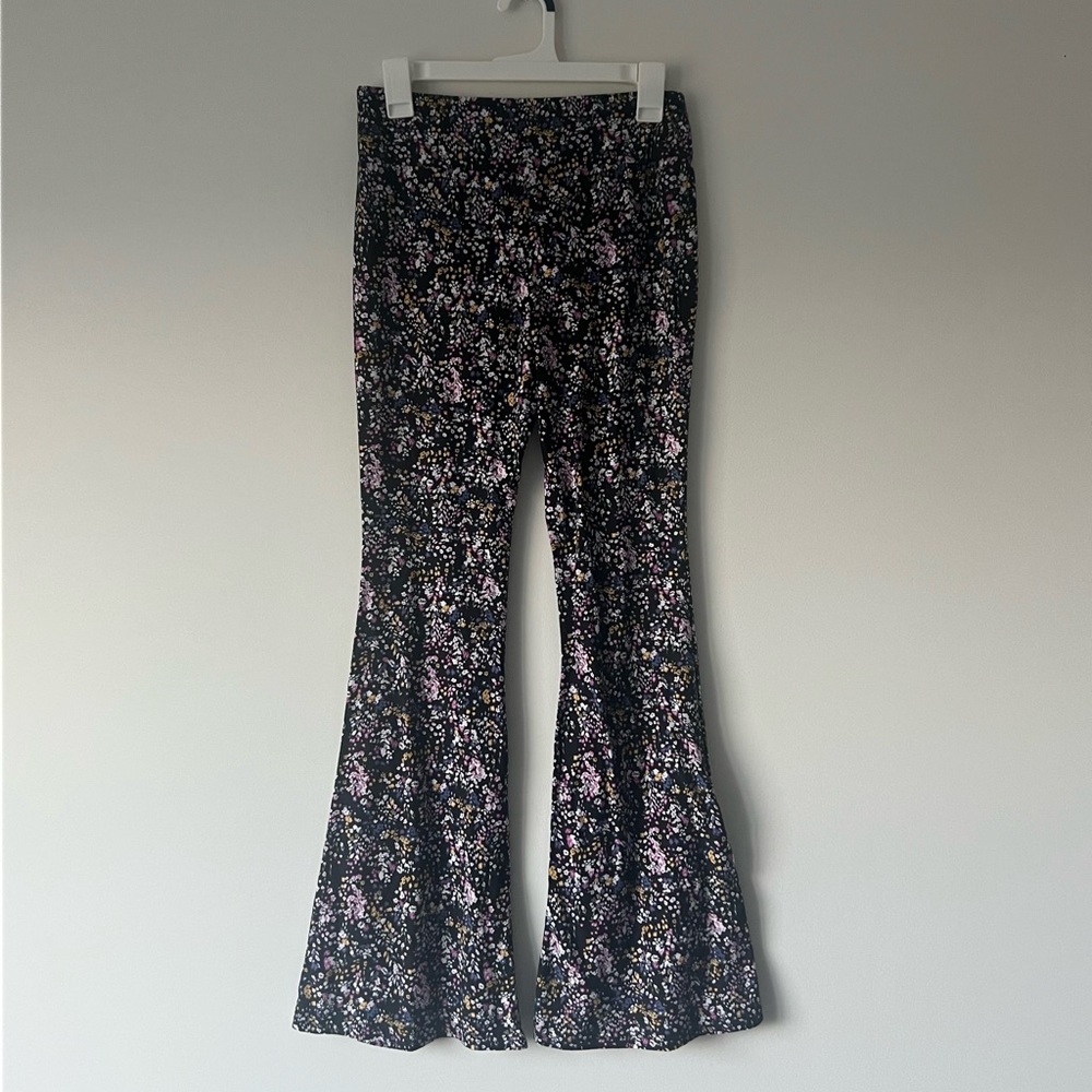 Floral flare pants